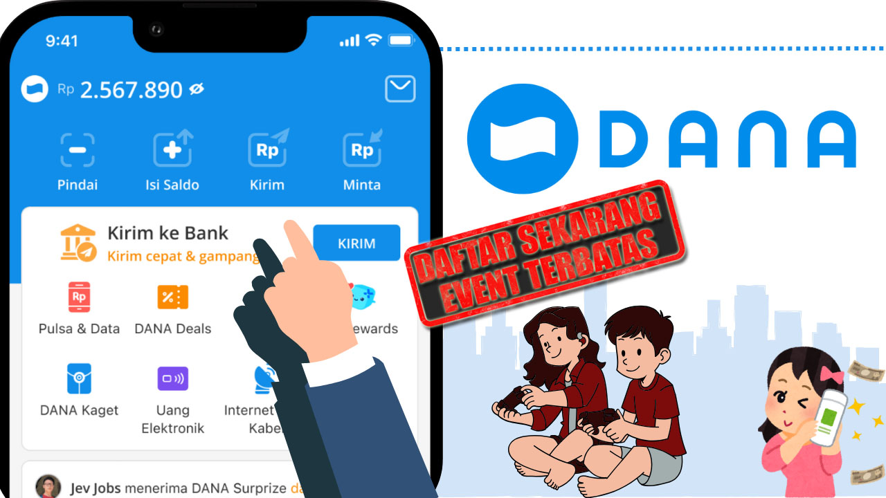 SELAMAT! Kamu Terima Saldo DANA Gratis Rp204.000 dari DANA Kaget, Buka Dompet Digital dari Aplikasi UJI77
